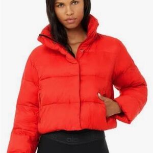 Alo Yoga Red Gold Rush Puffer